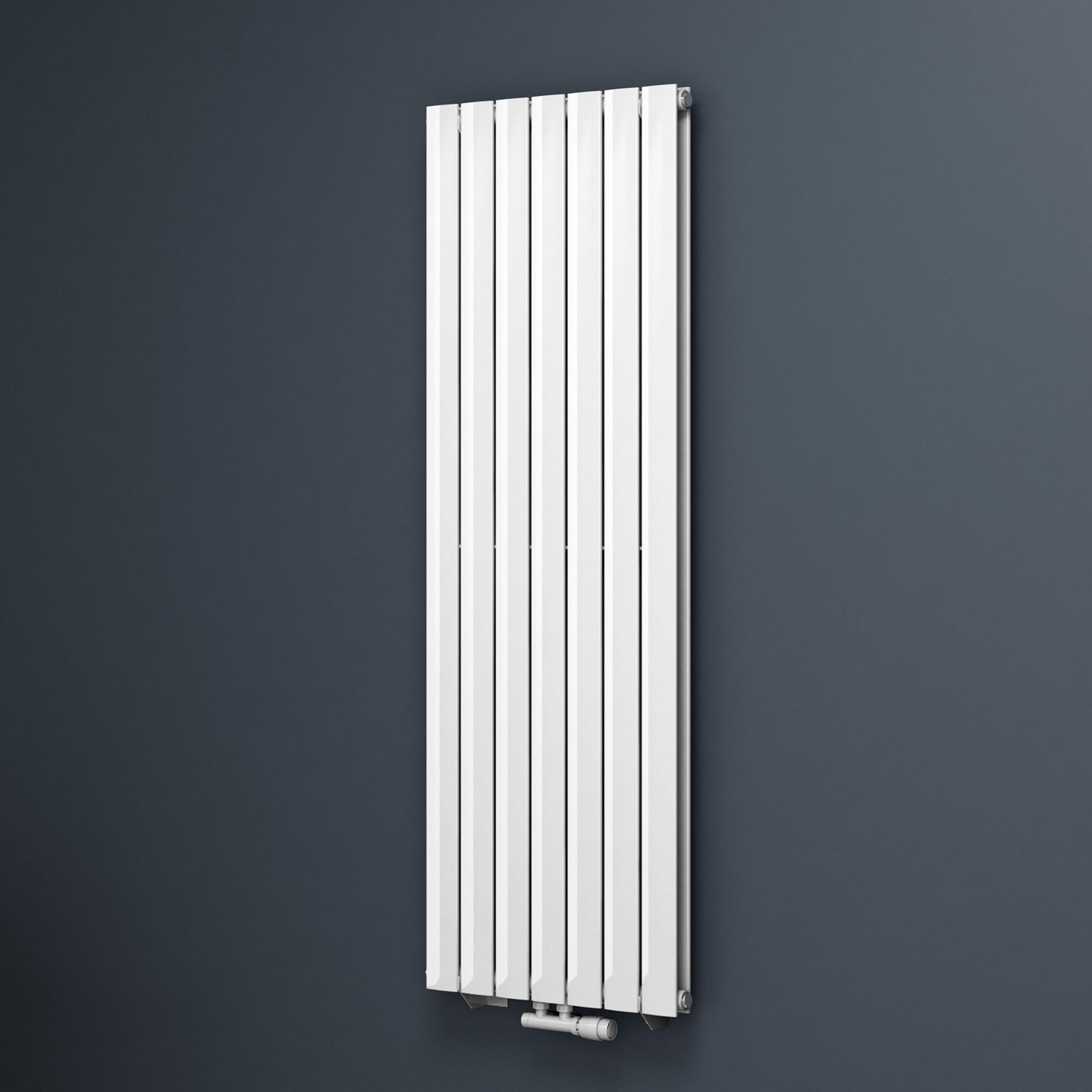 Mai & Mai Radiateur à Eau Chaude Mural Chauffage Central 160x54cm Radiateur Blanc Vertical en Acier Double Couche FV