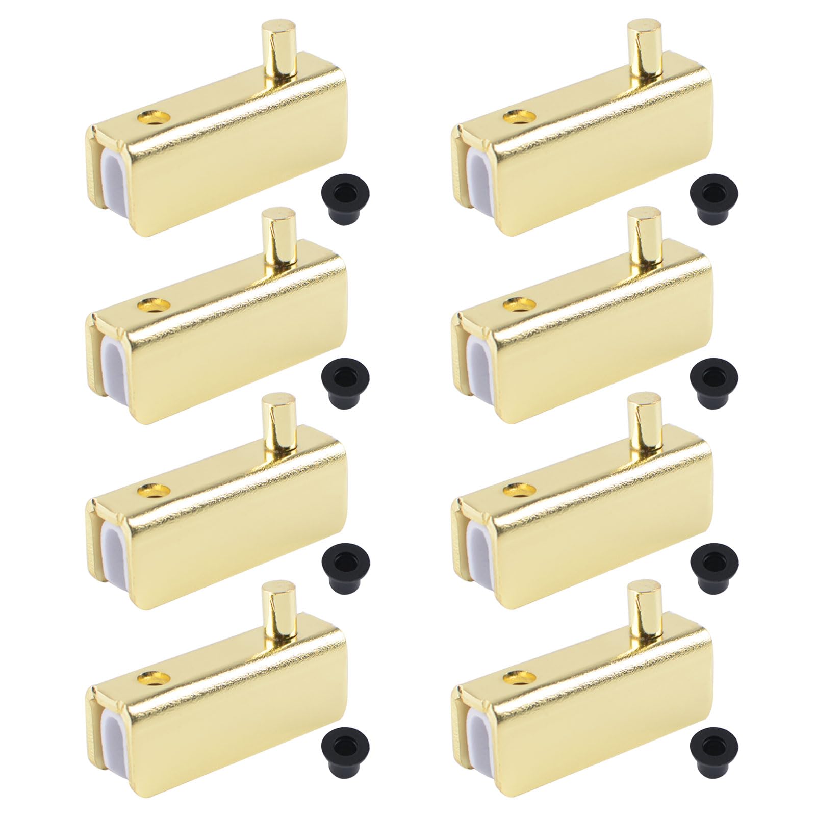 UFURMATE Glass Door Hinge, 8Pcs Frameless Glass Door Pivot Hinges Adjustable Cabinet Pivot Hinge Clip Replacement Kit