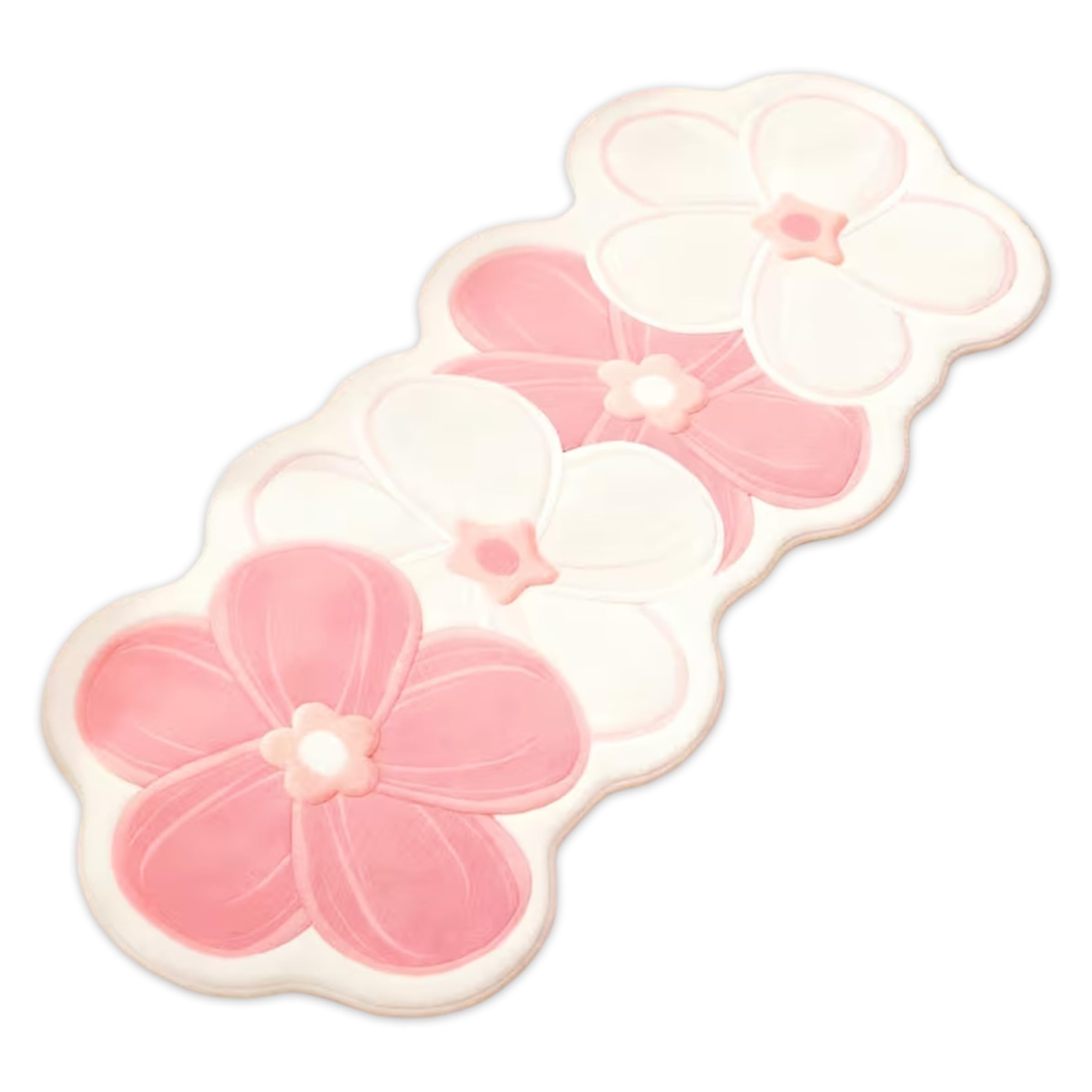 Tapis de bain floral antidérapant pour éviter les glissades avec douceur