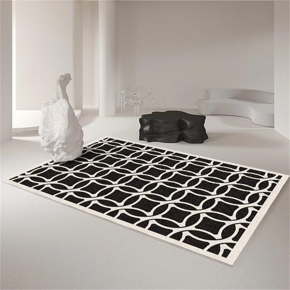Moquette sol tapis enfant chambre garçon et bureau noir 60x110CM