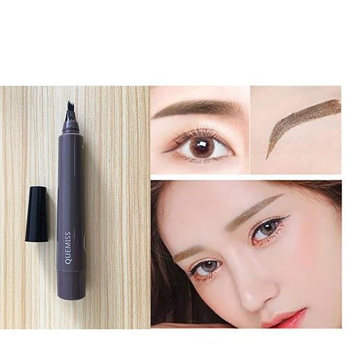 Miniatura 7 de Bolígrafo de cejas Microblading, lápiz de cejas de 4 puntos, crea un maquillaje duradero profesional de aspecto natural, cubre áreas dispersas,