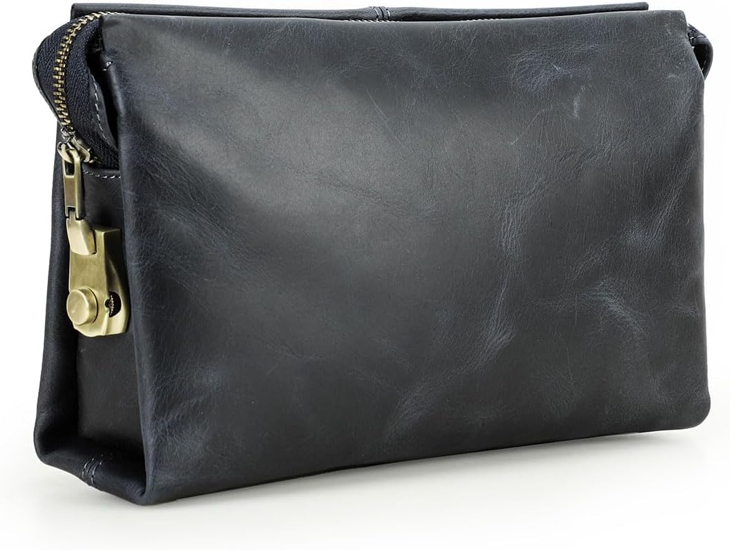 Contacts Leather Men Clutch Purse Bag, Mens Business Code Lock Wallet Anti Theft Clutch Phone Holder Handbag Travel