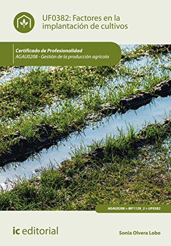 Portada de Factores en la implantación de cultivos. AGAU0208 - Gestión de la producción agrícola