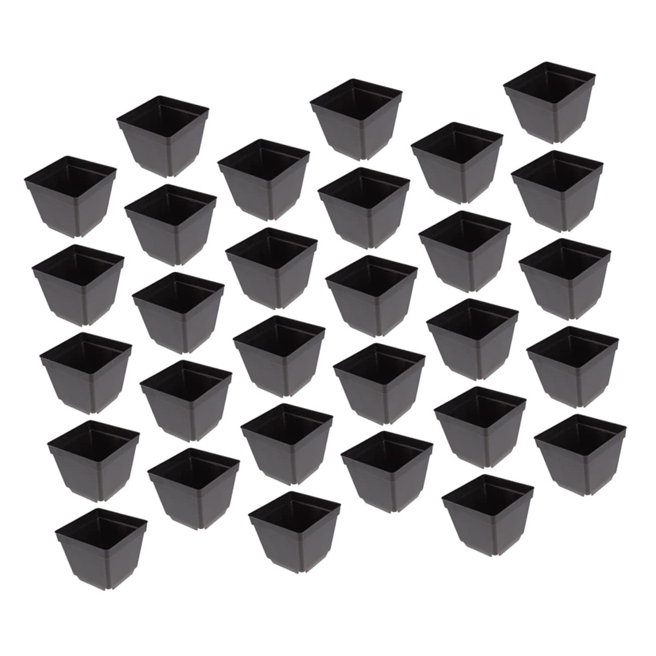 TOYANDONA 2sets 30pcs Plastic Flower Planters Durable Nursery Pots for Home Gardening Minimalist Design for Balcony and Decoration 30pcs*2