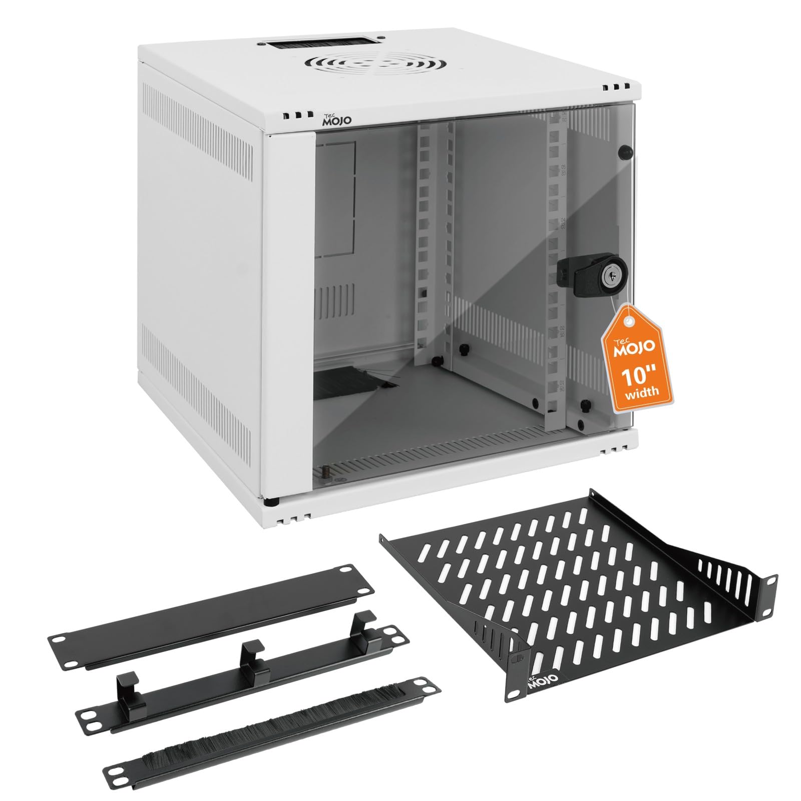 Amazon.com: Tecmojo 6U 10 inch Rack, Wall Mount Network Cabinet