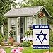 We Stand with Israel Garden Flag,Bandera de Israeli Small Yard Flag,12×18 Vertical Double Sided, Support Pray for Israel Friendship US House Farmhouse Outdoor Jewish Decoraion Gift Banner
