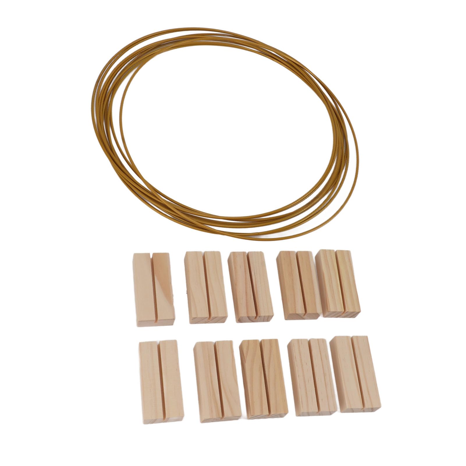 Centros de mesa de metal con base de madera para decoración de mesa de boda, anillos dorados duraderos, uso versátil para fiestas y decoración del hogar