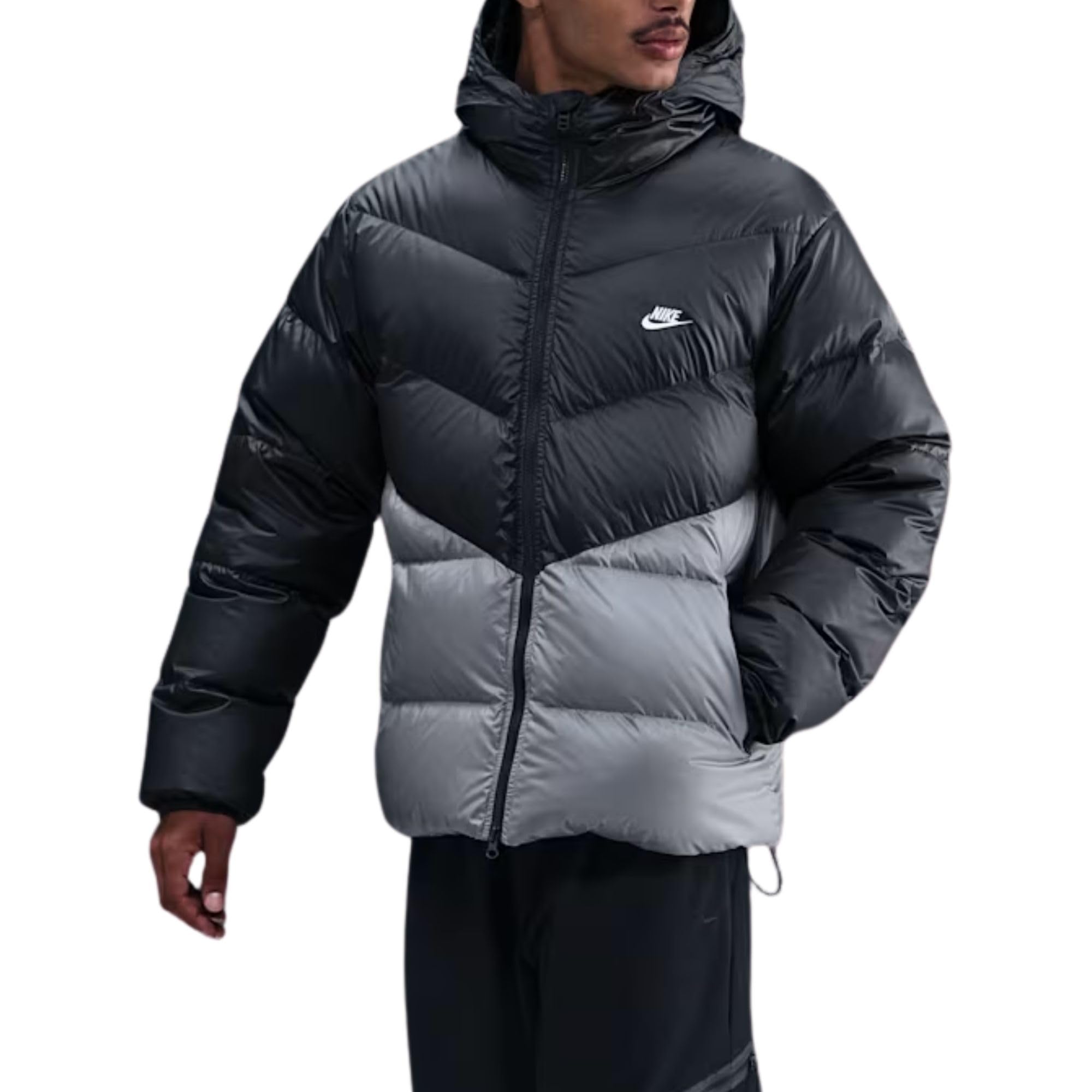 NIKE Jordan chłopięca kurtka bomberka z kapturem Big Logo czarne kod 95D647-023