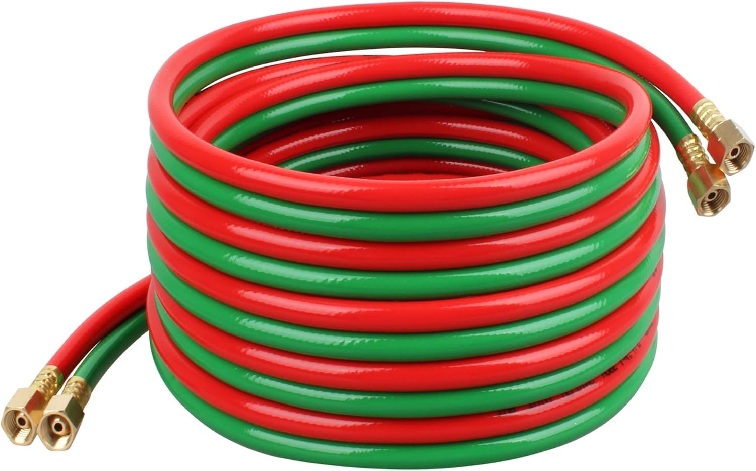 50 FT Oxy Acetylene Hose 1/4 Inch ID 9/16-18 B Fittings Welding Torch