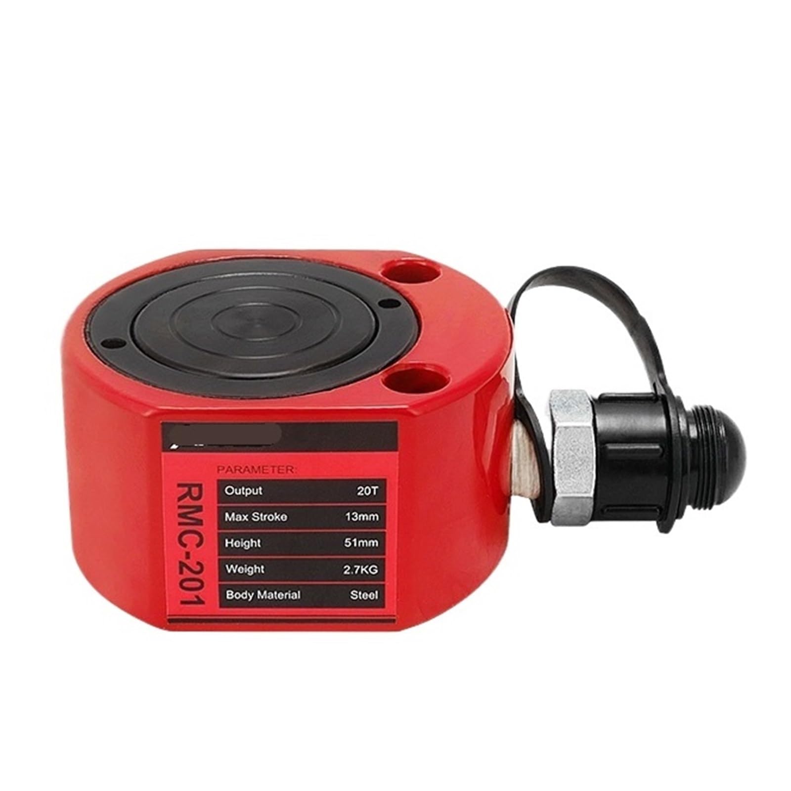TSCFHGQI Hydraulic Cylinder RMC-201 Hydraulic Lifting Jacking Travel of 13mm Output 20 Tons