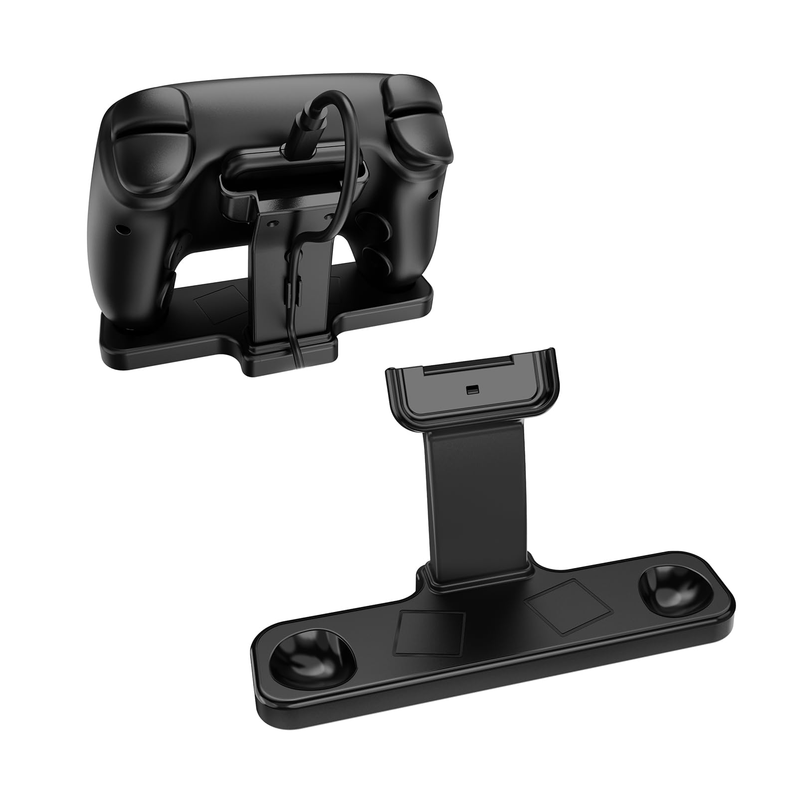 JOYTORN Desktop Charging Stand for Steam Controller 2, Desktop Controller Stand with Non-Slip Silicone Pads, Cable Management Channel, Controller Accessories, Enhanced Anti-Tip Protection