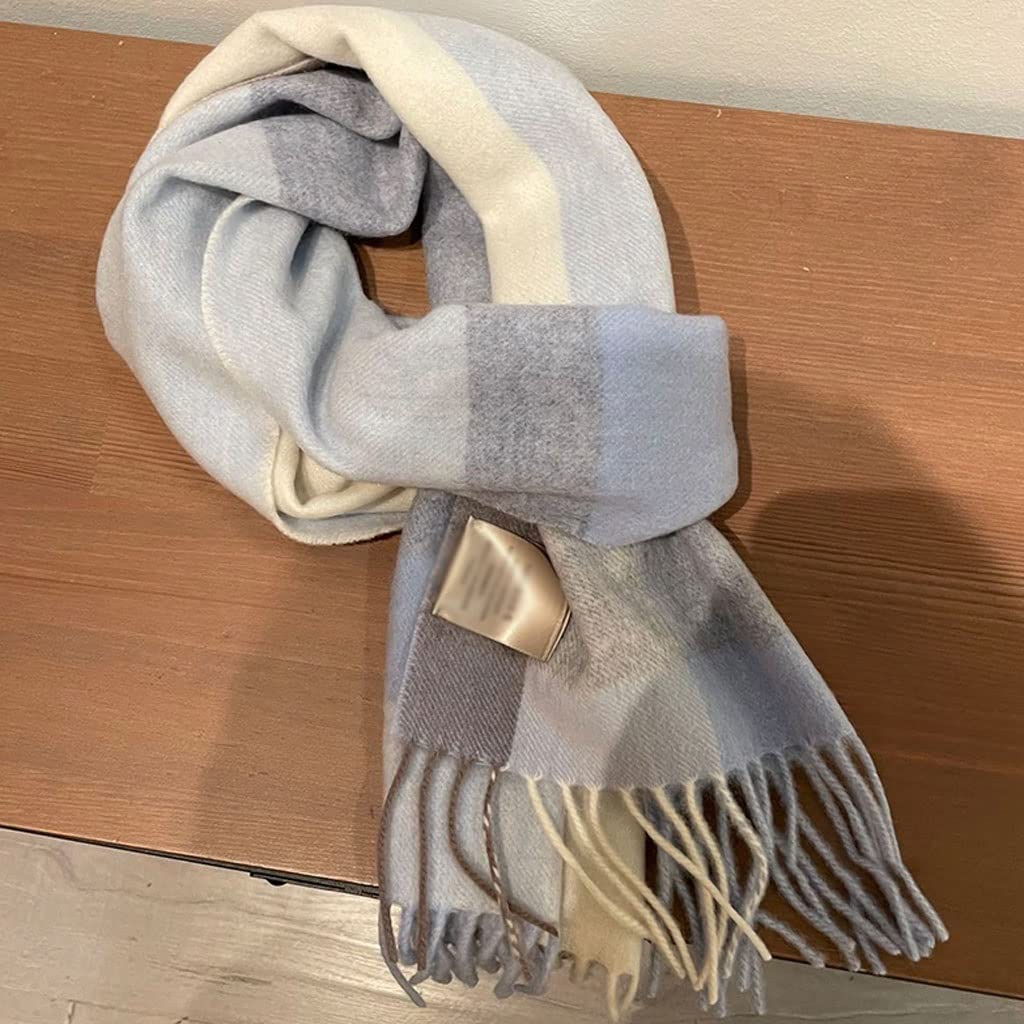 Sciarpa Invernale Elegante Sciarpina Confortevole sciarpa di lana calda moda plaid donne sciarpe inverno scialle caldo e avvolgere la nappa lunga femminile Calda