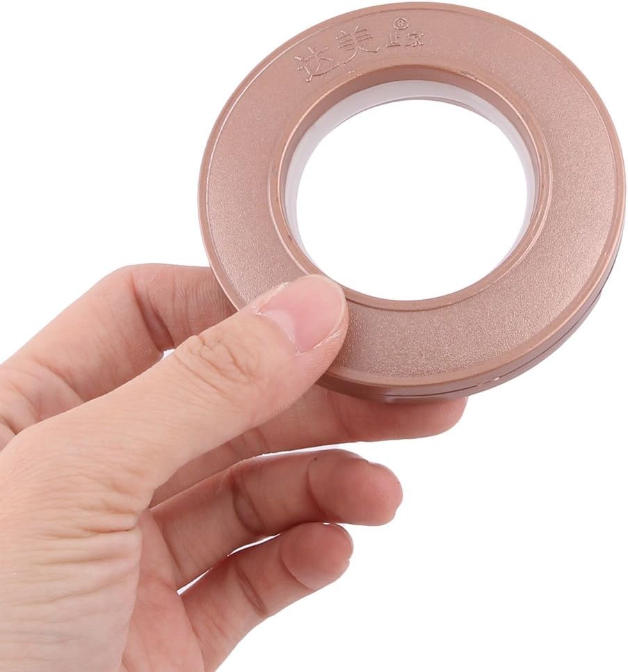 Plastic Flower Vine Pattern Family Window Curtain Rod Hanging Ring 50pcs Brown (id: 6be ca3 a17 5cf c2c