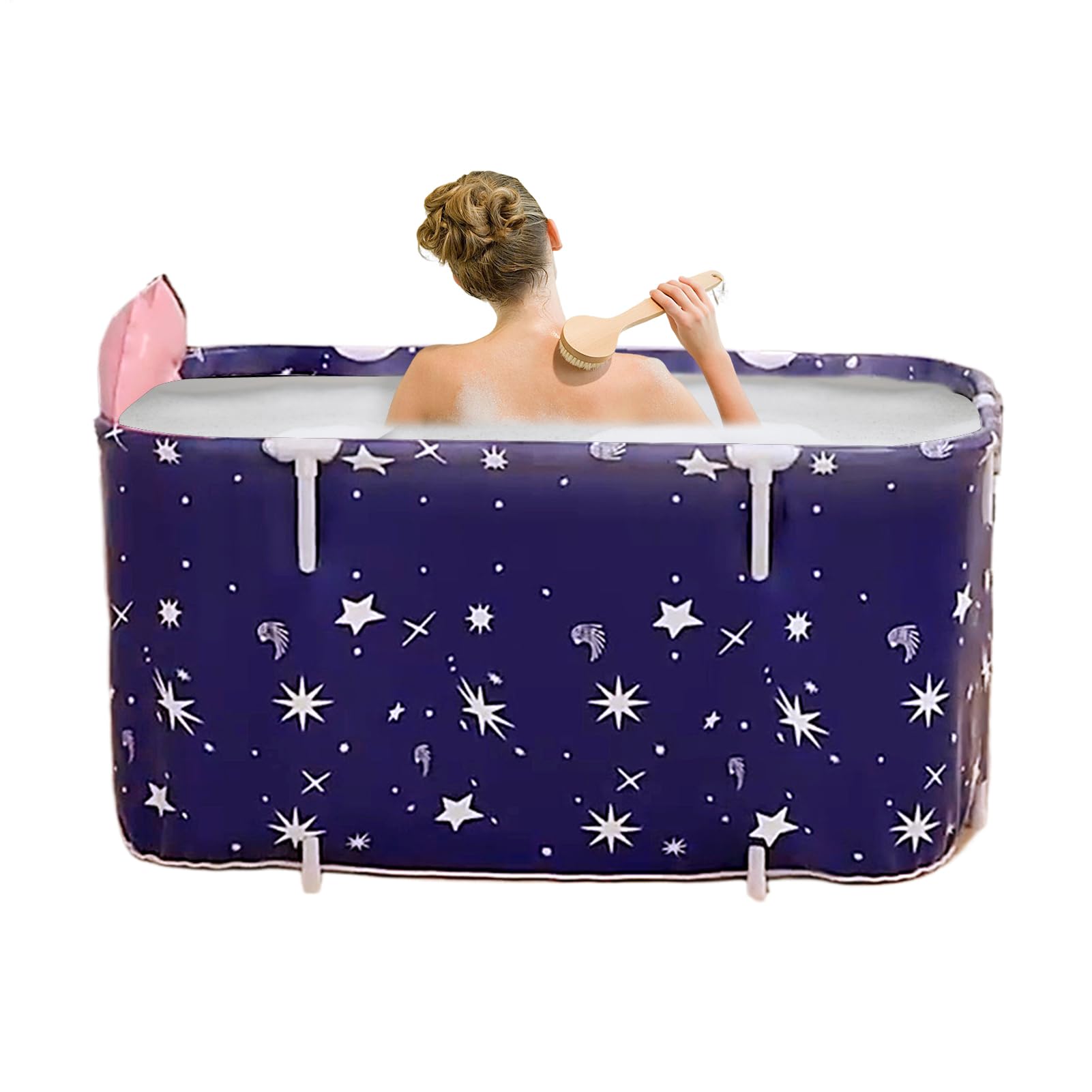 Bañera Plegable Tina remojo compacta ergonómica antideslizante