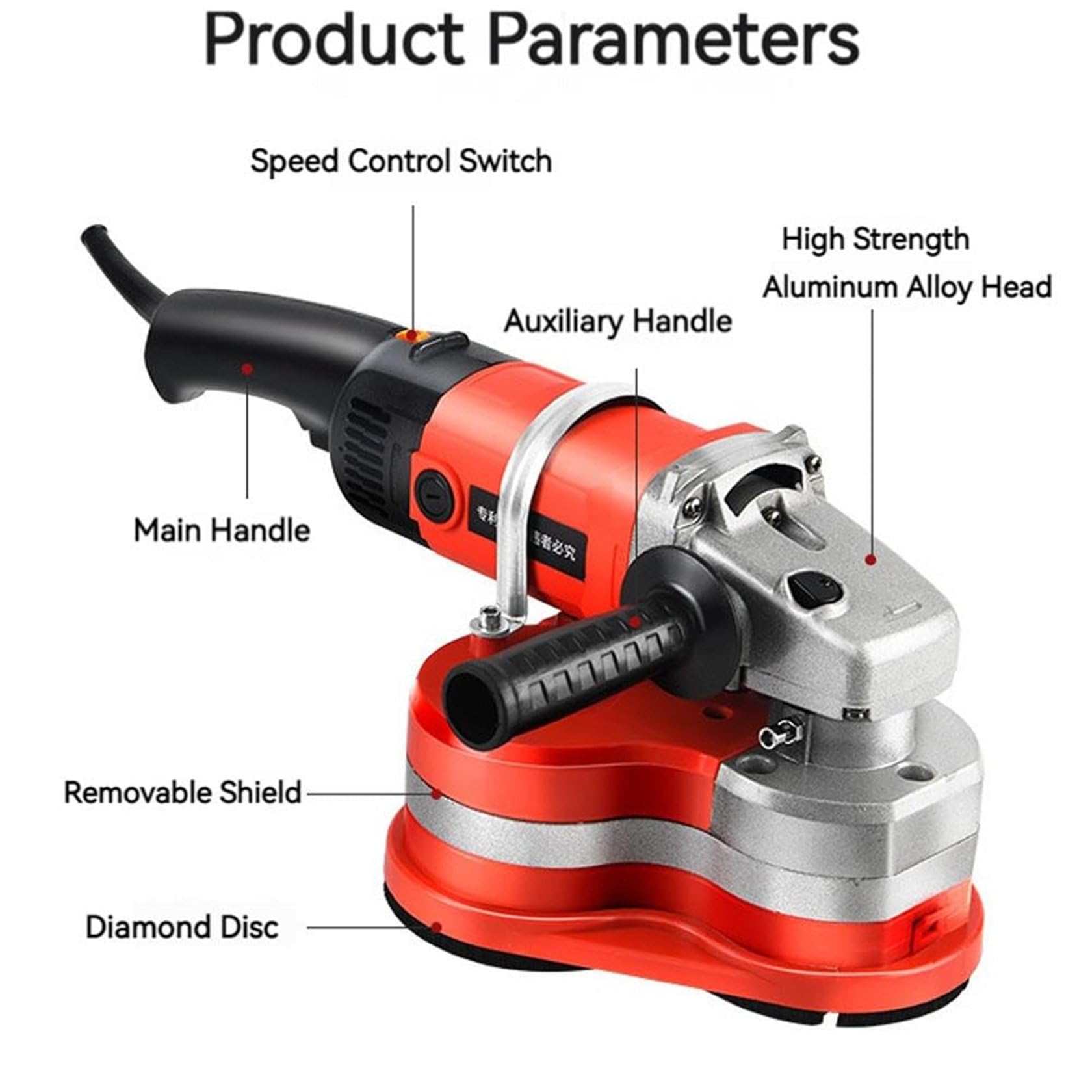 Concrete Grinder, Angle Grinder, Plug-in Floor Grinding Machine