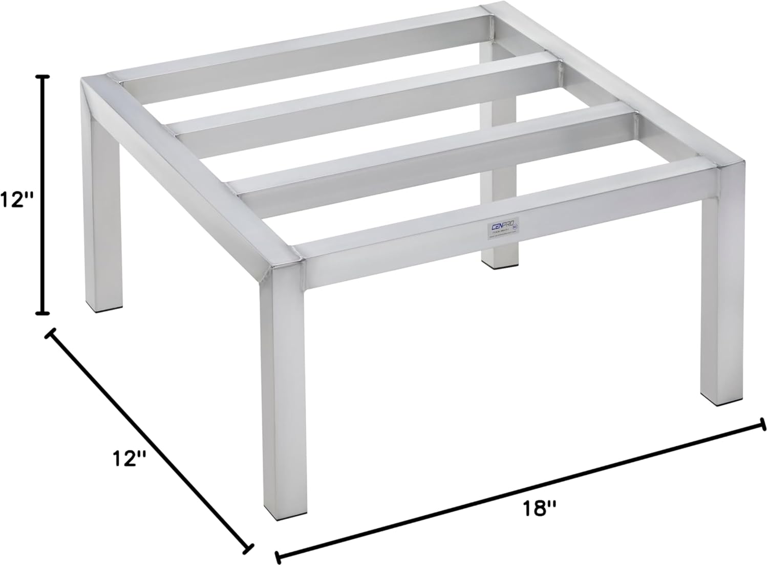 CenPro Medium-Duty Aluminum Dunnage Rack, 1500 lb. Capacity, 18"x12"x12" (28W-138)