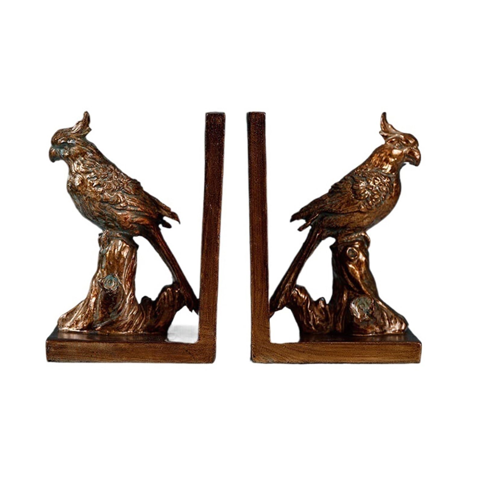 Shelves Bookends Book End Artwork Parrot Decoration Resin Decorative Stopper Binder and Dividers Study Office Book Support