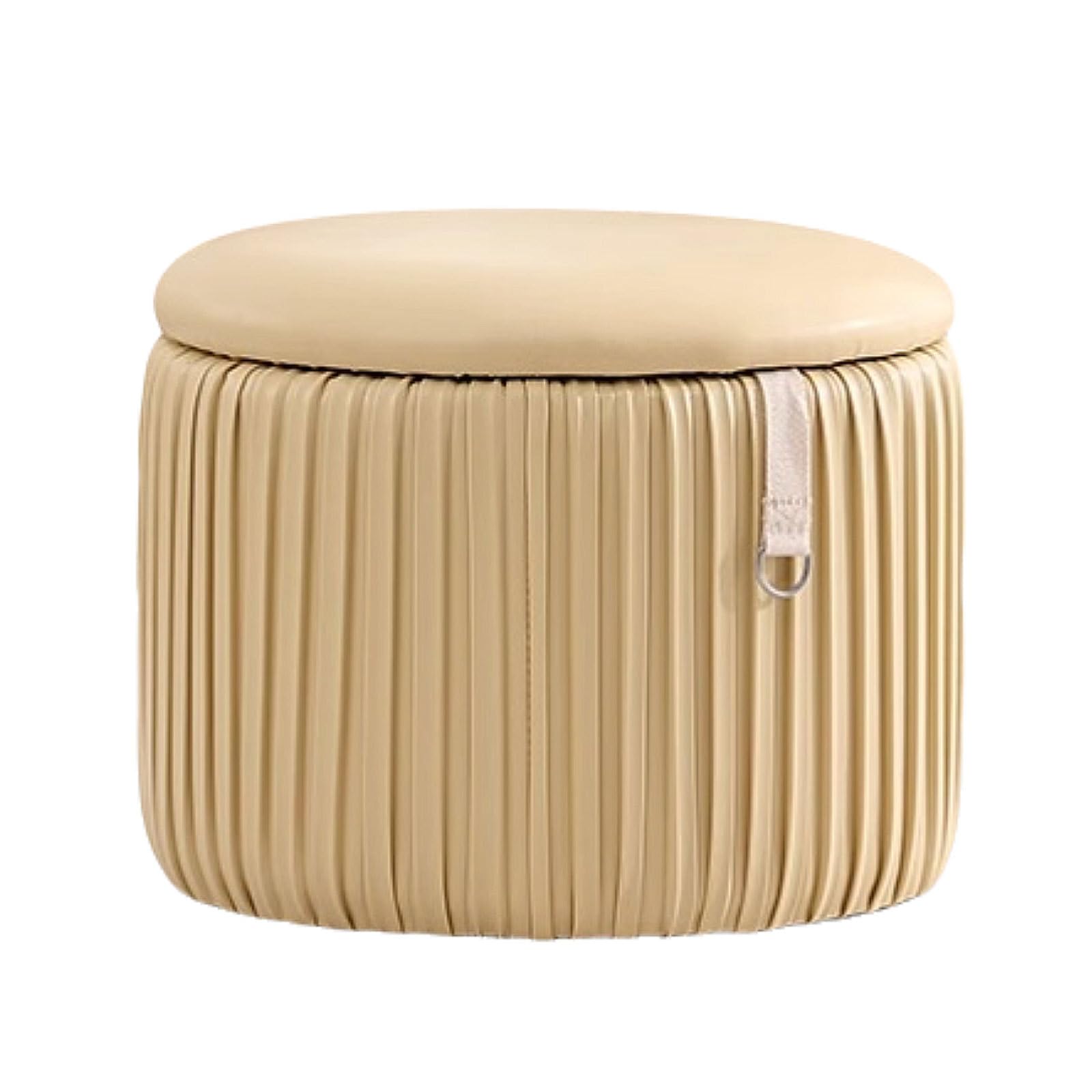 Robusto Ottomani in Poliestere con Cornice in Legno Moderno Pouf Pouf ottomane robuste vanità sgabelli compatti sgabelli risparmia Spazio