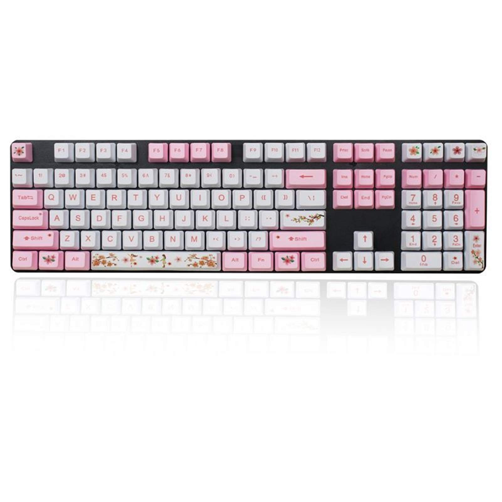 HUACHEN-CHAO mechanical keyboard keycaps 108 Keycaps Replaceable OEM PBT Dye-sublimation Oriental Keycap for Readson Mechanical Keyboard for Mechanical Keyboards (Color : C)