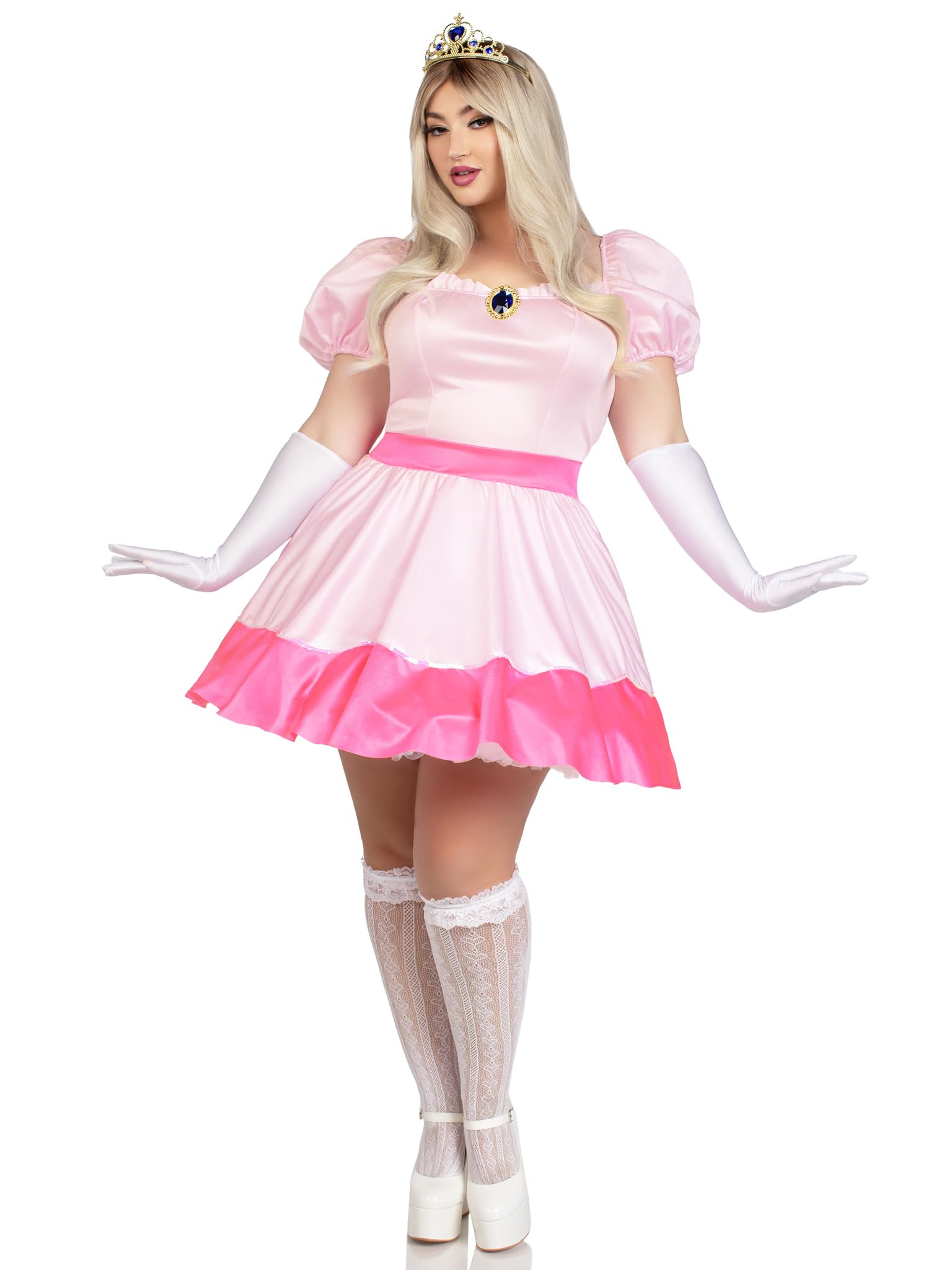 Leg Avenue Damski Plus Pink Princess Dress kostium, 3X-4X