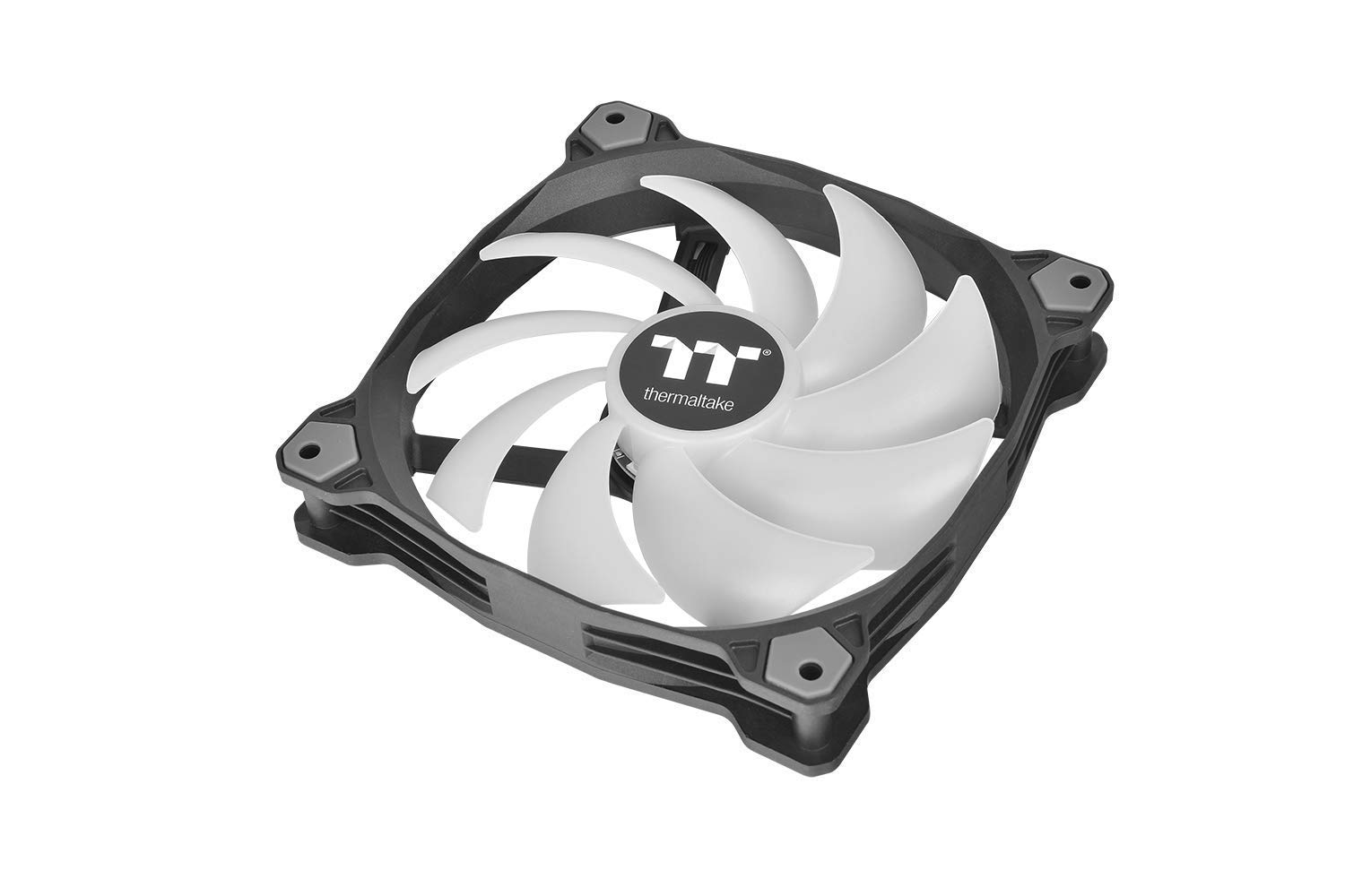 Thermaltake Pure Plus 14 LED RGB - Ventilador para radiador (Paquete de 3) Color Negro