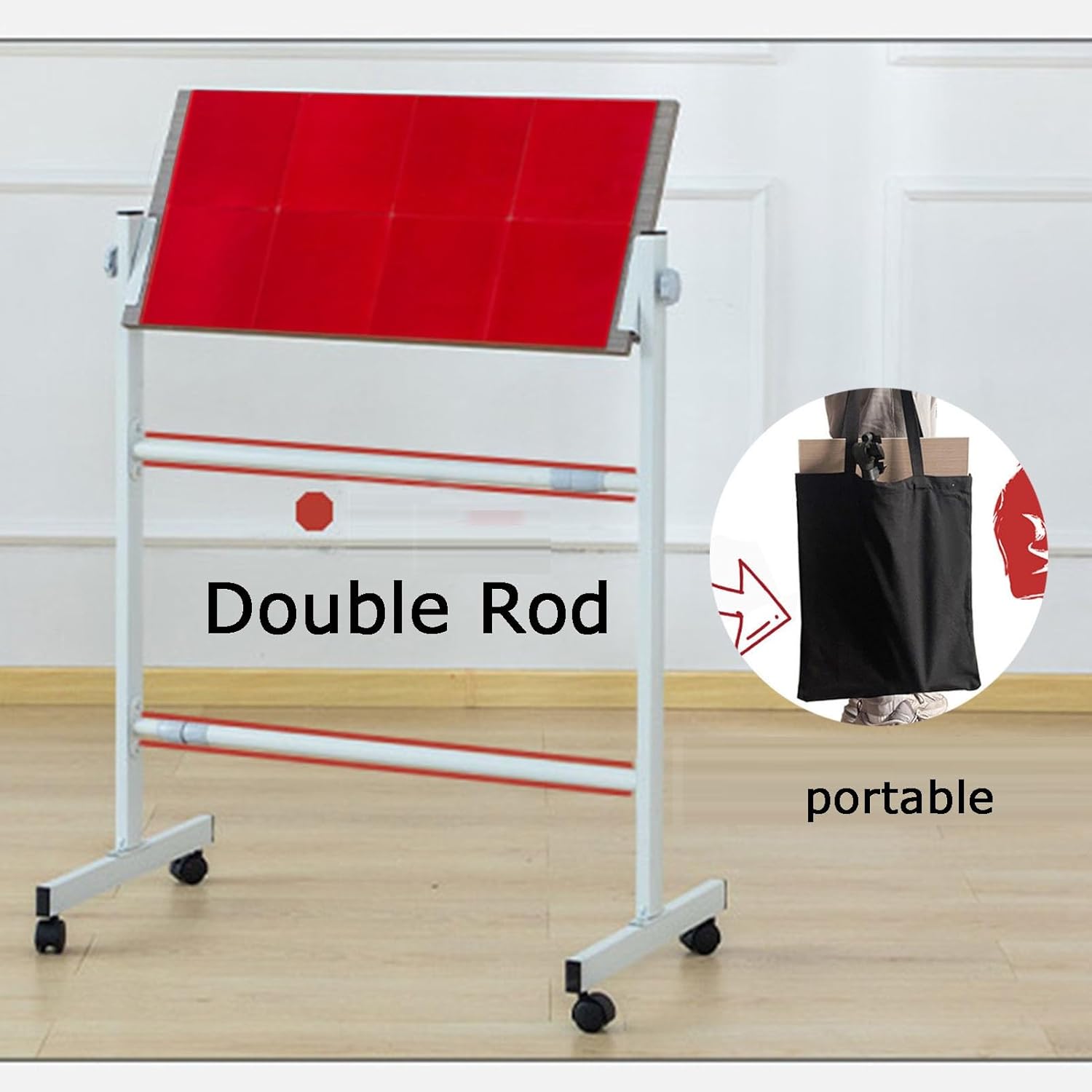 Movable Table Tennis Rebound Board, Self Training Tool,Ping Pong Accessory for Clubs Office Home Gyms Schools