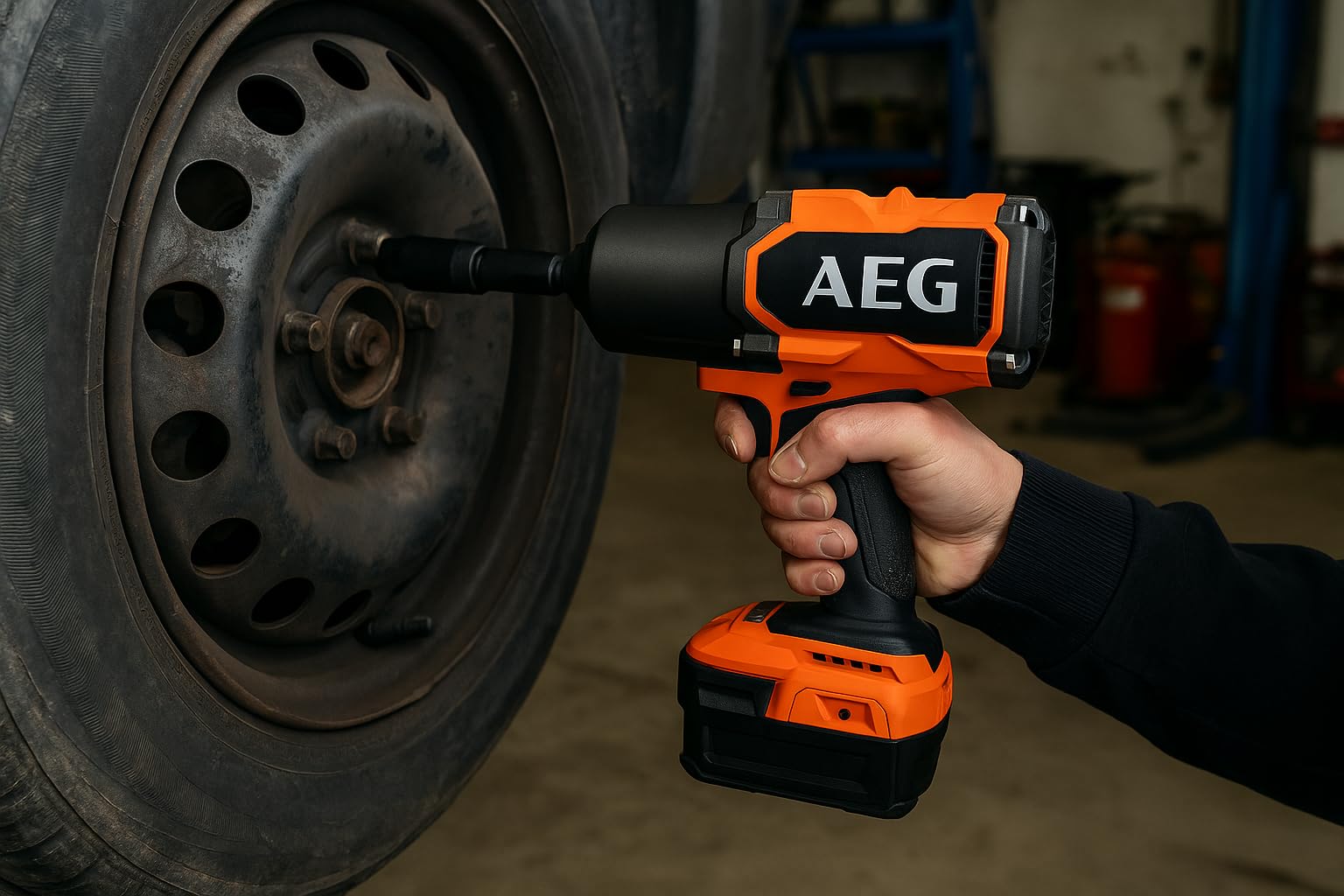 AEG - Wkrętarka udarowa bezszczotkowa 18V PRO18V ¾'' - BSS18HTF34BL-0 - Ekstremalny moment obrotowy 1883 Nm do intensywnego dokręcania i odkręcania - bez akumulatora i ładowarki