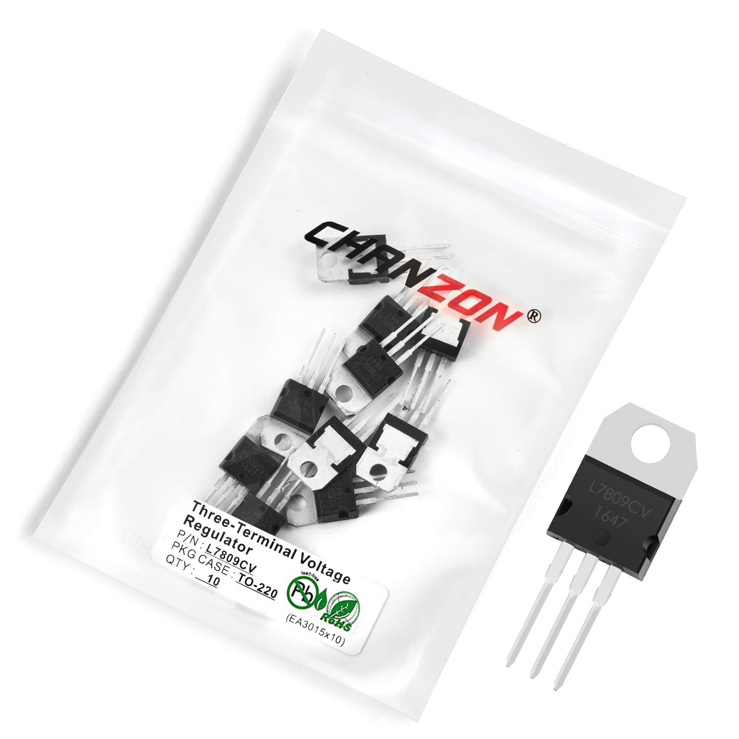 Chanzon 10 pezzi L7810CV TO-220 Transistor regolatore di tensioneA tre terminali