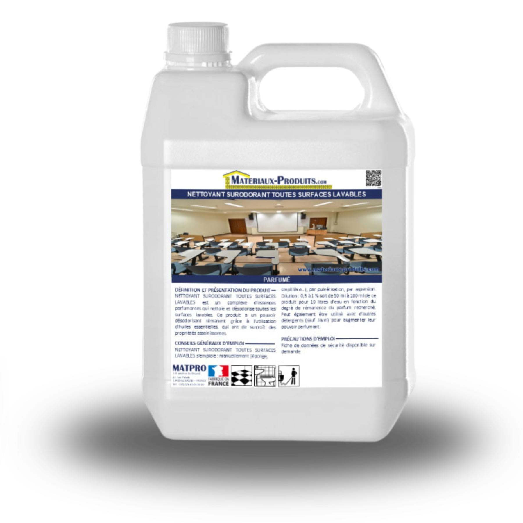 MATPRO Nettoyant surodorant Toutes Surfaces lavables Esterel (Pin) 10 L