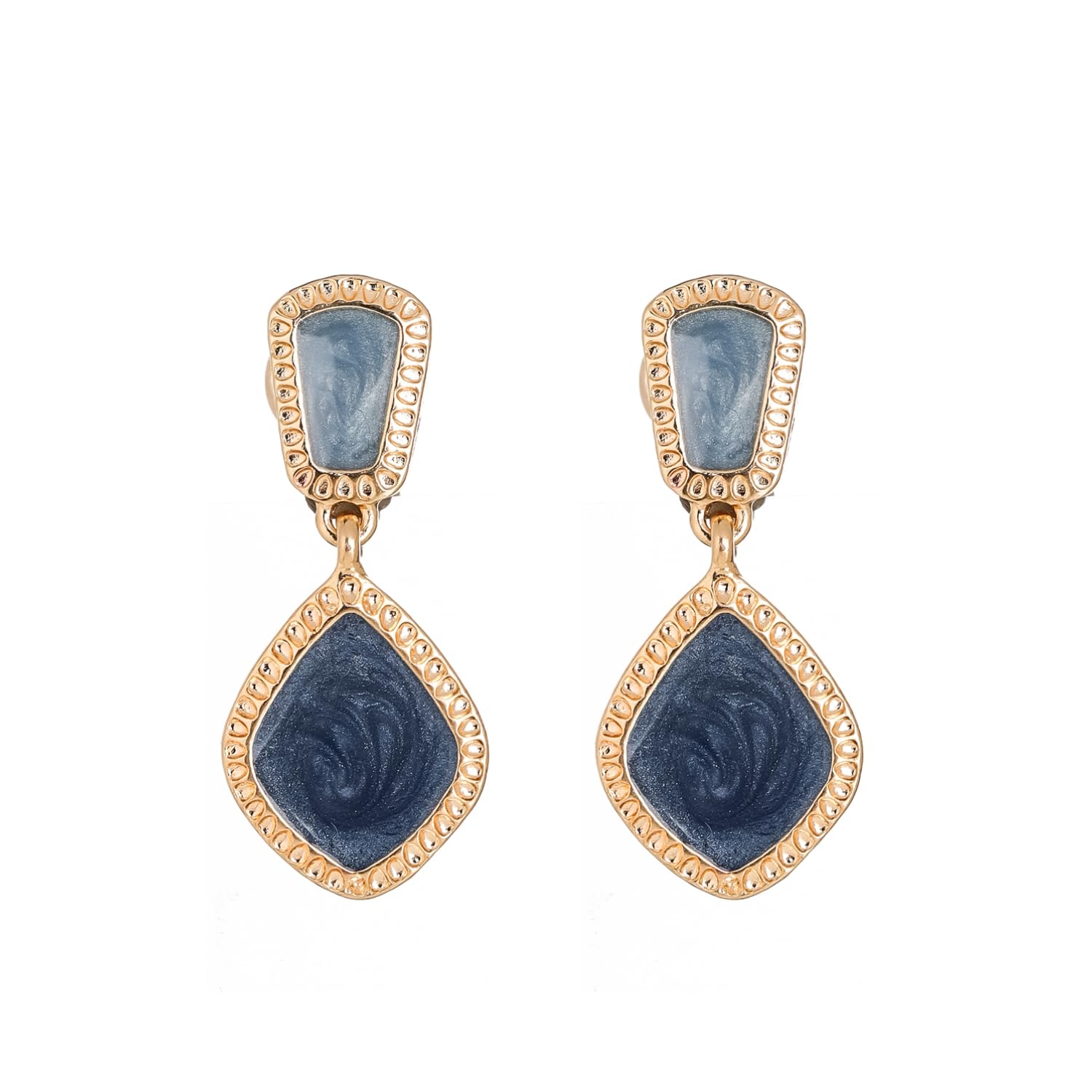 Women's Clip on Earrings Blue Earrings