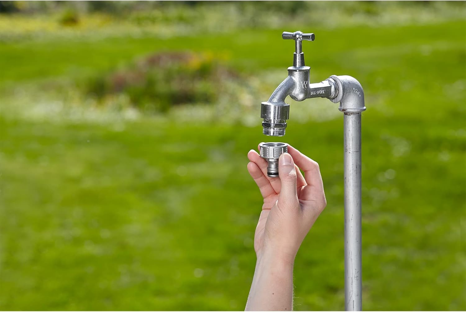 Premium Tap Connector, 26.5 mm (G 3/4"): Adapter for taps, Frost-Resistant, Packaged (18241-20)