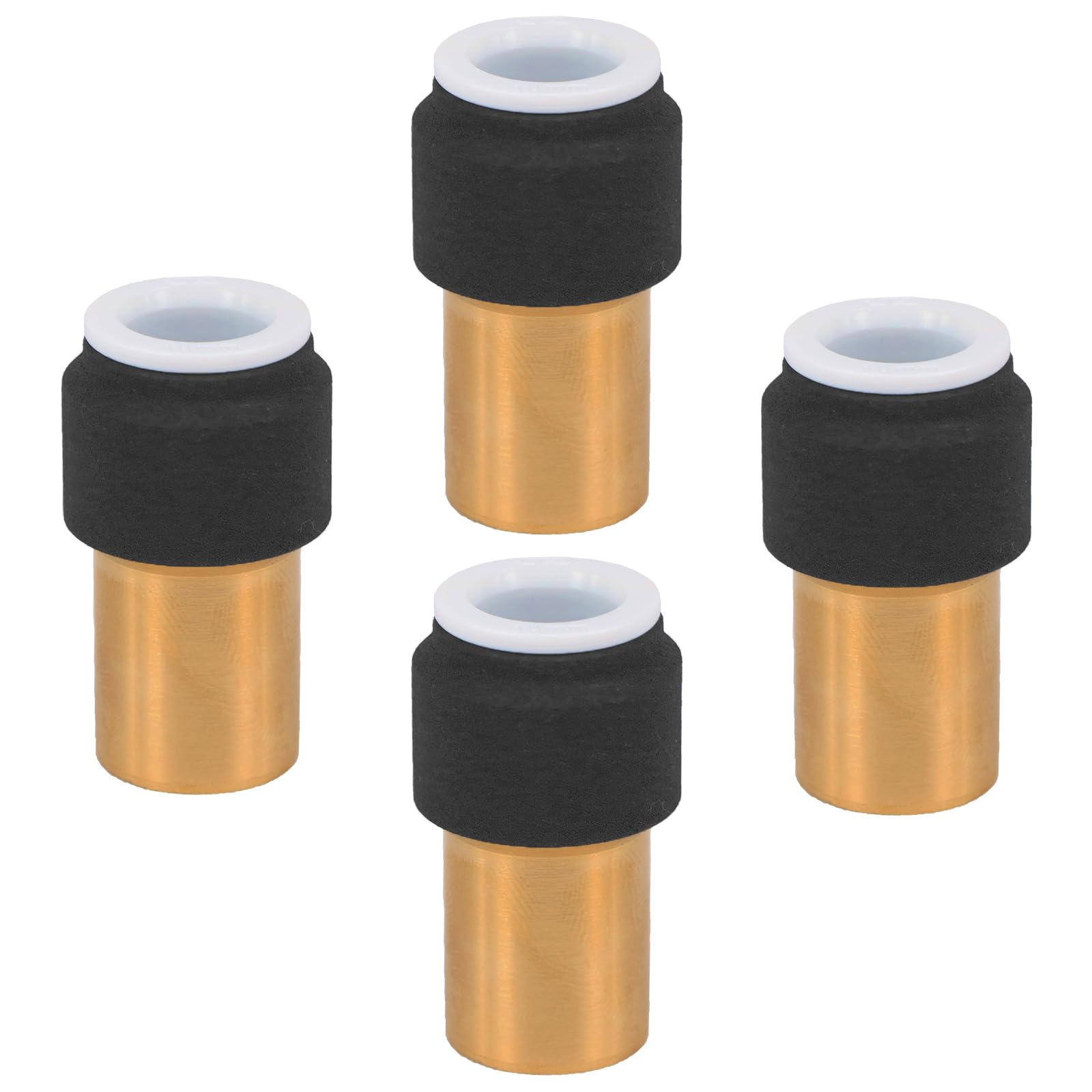 SPARES2GO Zawór chłodnicy 15 mm x 10 mm, czarny, pushfit, redukcja prędkości, zawory kompresyjne (4 sztuki)
