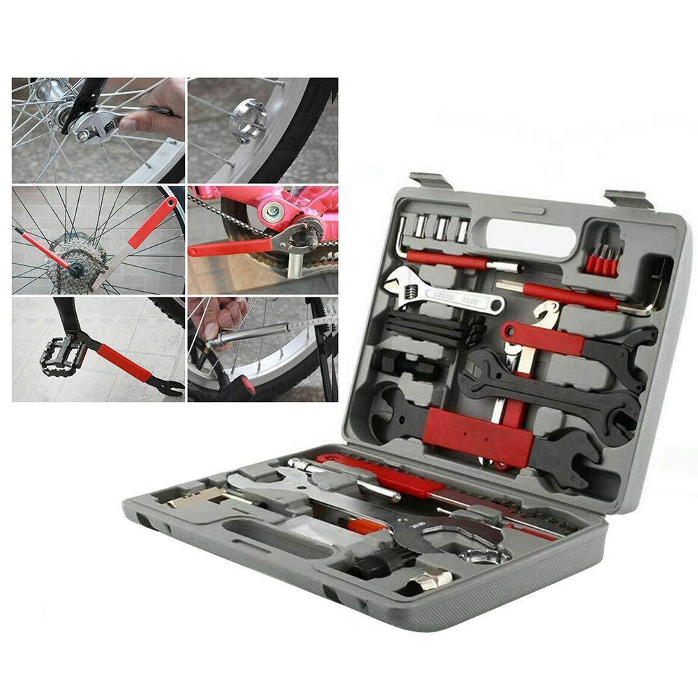 ZXMOTOBike Repair Tool Kit 44PCS Bike Multi Tools Bicycle Maintenance Tool Set Professional Home Bike Maintenance Repair Tools