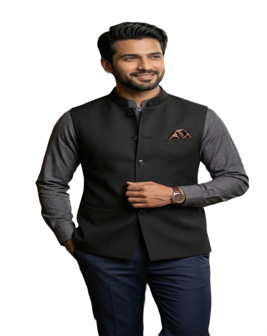 the classic togs Nehru Jacket, Modi Koti for Men, Cotton Waistcoat for All Occasion: Diwali, Wedding, Ethnic, Office Party, Formal and casual Look.-picture-47