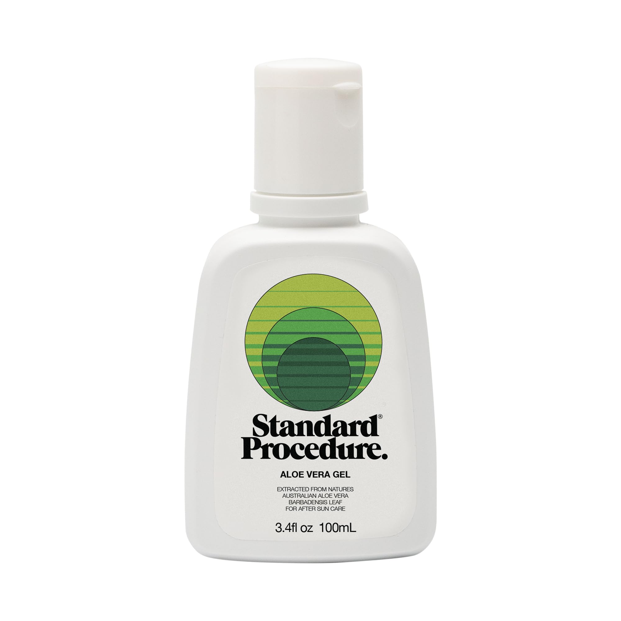 Standard Procedure. Aloe Vera Gel, Soothing Relief for After Sun, Moisturizes and Refreshes Dry Skin, Pure Aloe Vera, Non-Greasy, 3.4 oz
