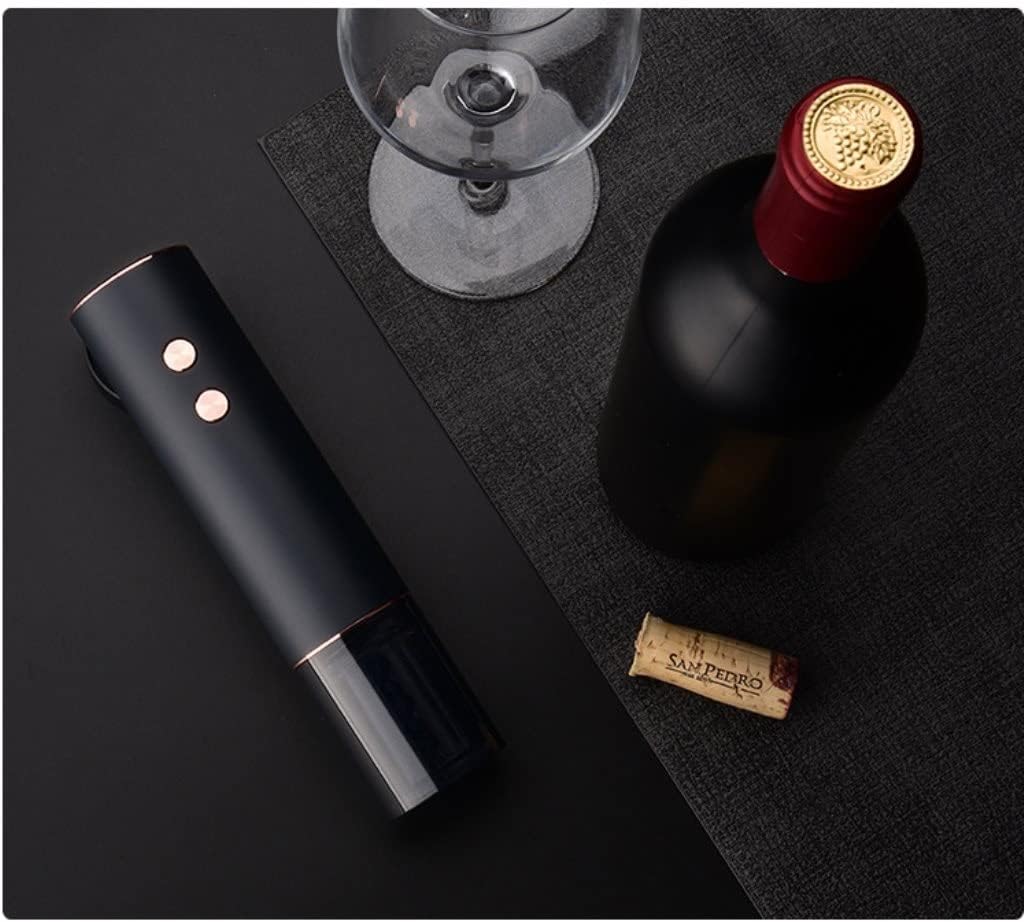Grafken Lithium Battery Rechargeable Corkscrew Wine Bottle Opener Metal Aerator Tube Lithium Battery Rechargeable Electric Wine Opener,Suitable for Families,Restaurants,Waiters,Bartenders