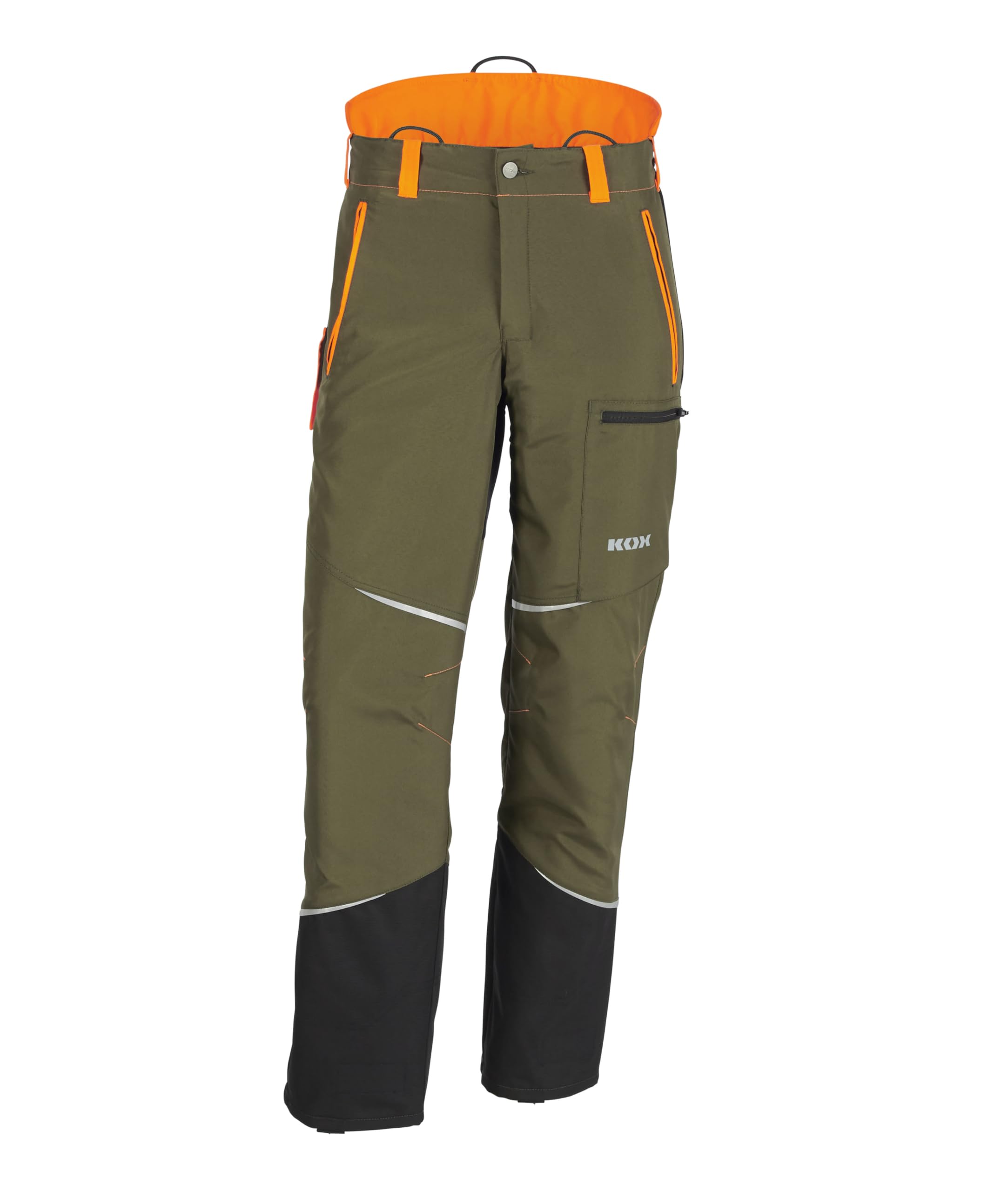 KOX Schnittschutzhose Mistral 3.0 Grün/Orange Größe 54