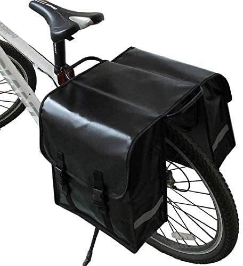 Bicycle Storage Bags, Riding Double Bag Volume, The Bulk Rear Frame Package, Universal Fitting Tailstock Bicycle Luggage Bags, Leather Bag