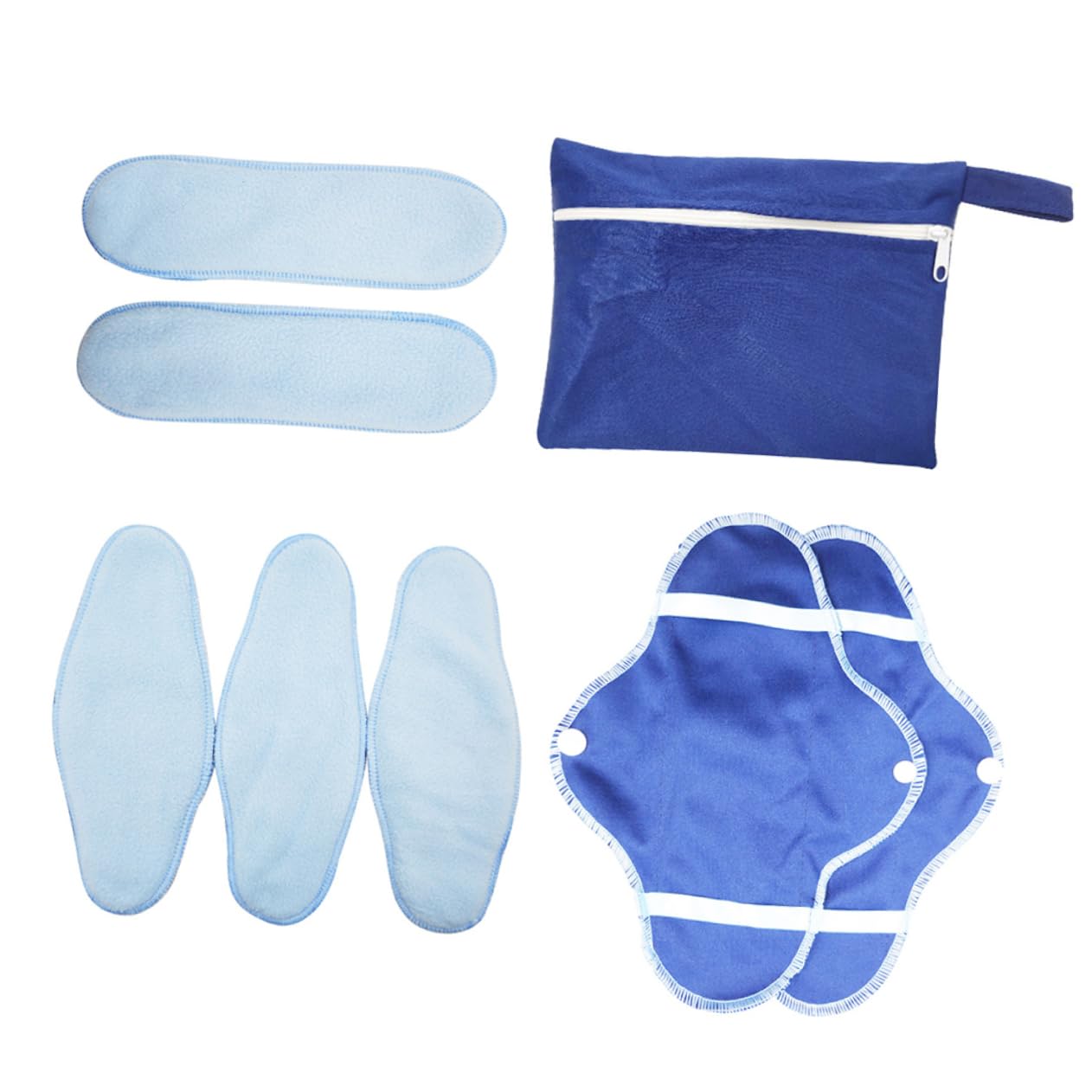 minkissy Piezas toalla sanitaria de tela compresas menstruales reutilizables compresa menstrual de tela Toalla higiénica lavable a sanitaria lavable as es de