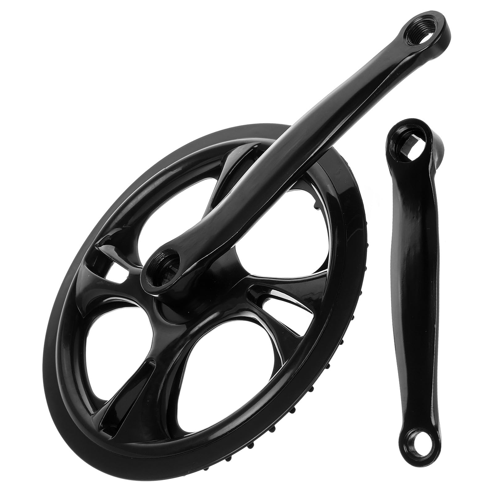 Guarnitura per Bici da Strada in Ferro 48 Denti 170 Mm, Pedivella Singola Antiscivolo Leggera per Mountain Bike e Bici Pieghevole, Accessorio per Ciclismo e Uso Outdoor Quotidiano
