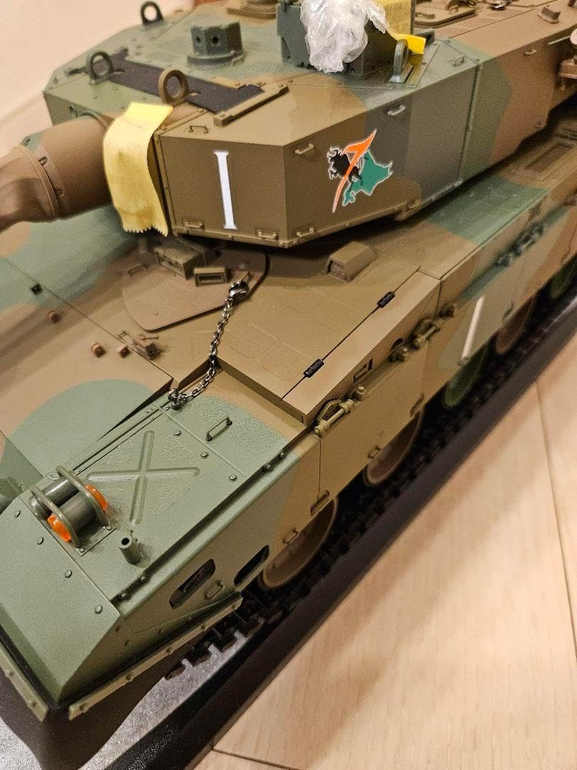 デアゴスティーニ 90式RC戦車 迷彩色 プロ作製品 希少モデル