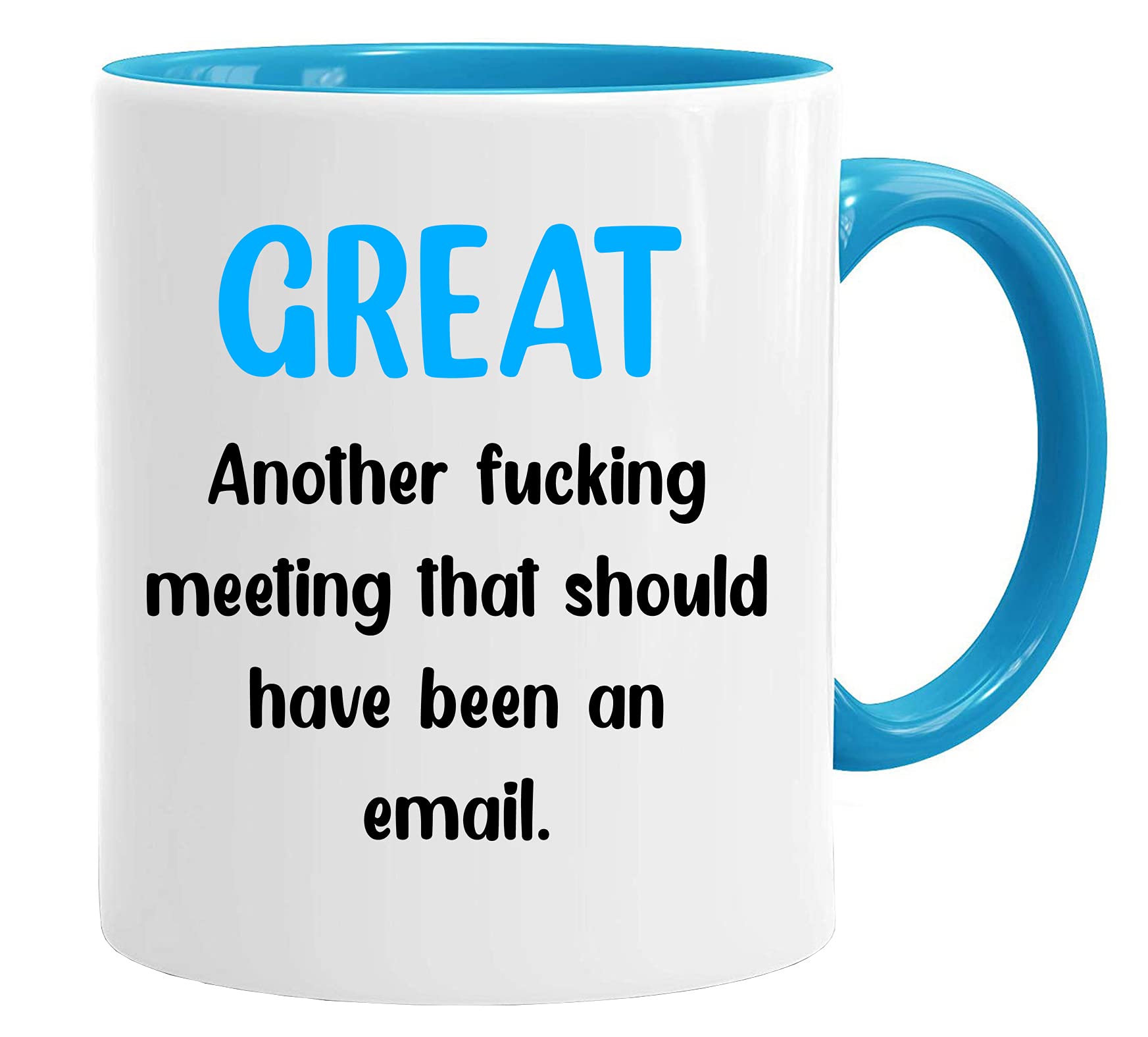 Acen Merchandise Women's White Another Meeting | Work Office Mug & Gift Box Set Fathers Day Cup Presents From Daughter Or Son | Gifts For Dads Birthday | Christmas Mugs Dad My Father Or Sibling Gift | Work Cup