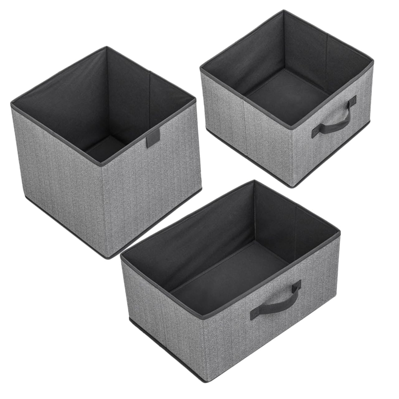 Bacs de rangement pliables VALICLUD (lot de 3) pour vêtements et placard de chambre