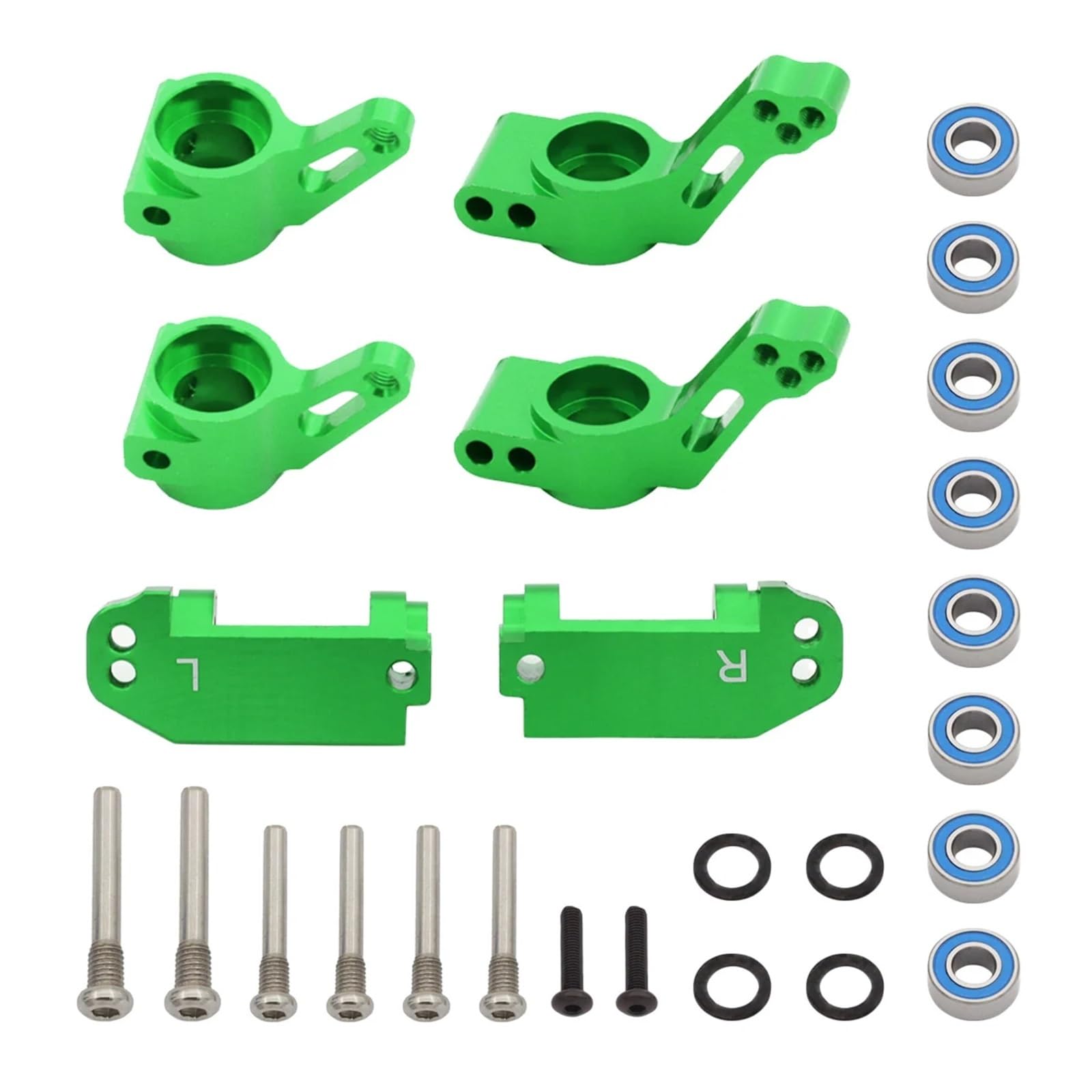 For Traxxas 2WD For Slash For Stampede For Rustler 1/10 Metal Front Steering Caster Block Rear Stub Axle Carriers Kit RC Car Parts Rc Steering Block