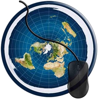 Mouse Pad for Computers,Gaming Mouse-Pads Office for Laptop Mouse Mat for PC Non Slip Mice Pad Flat Earth Map Model 2T680