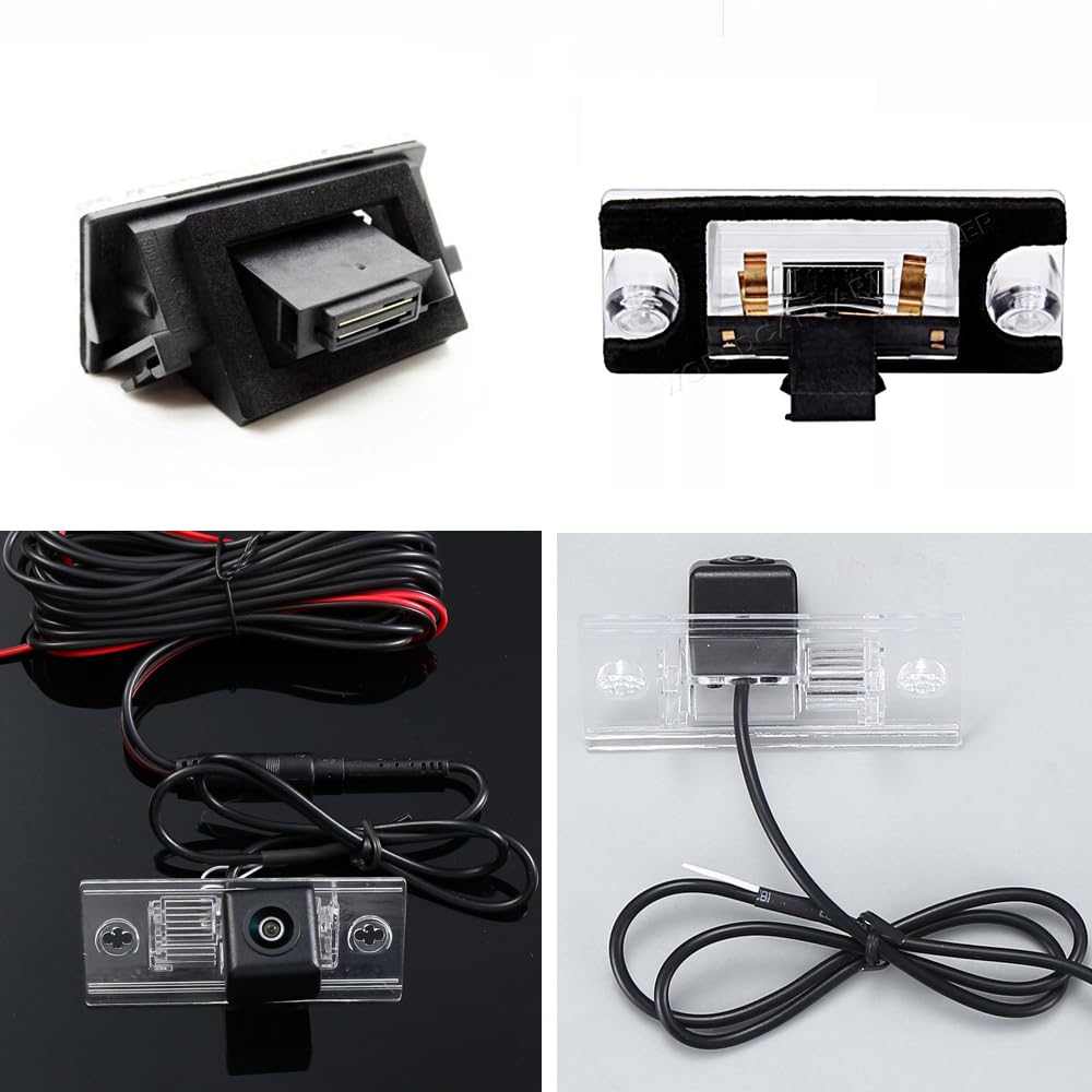 Caméra de recul HD de rechange pour Audi A3/S3 8L1 8P1 8P7 8PA 8VA 8YF 8YM 8VM 8VS 8V7 8VE 8V1/A4 B5 8K2 8EC 8E2 8W2 8WC 8W5 8WD/S4/RS4 8H7 B6 8. HE B7/8KH 8WH 8WJ (7306 (82 x 32 mm)