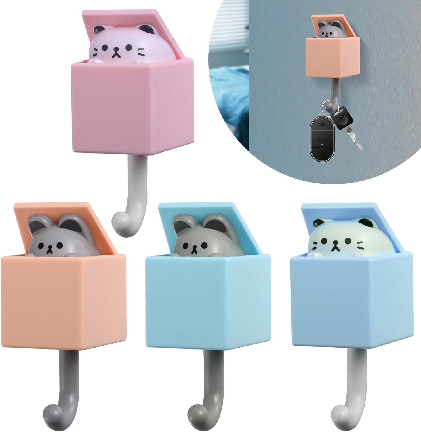 Creative Cat Key Hooks, Plastic Pet Wall Hooks, Cat Guam Ubuy