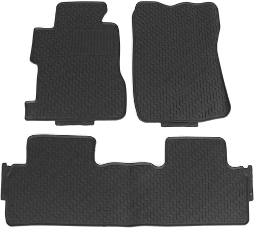 IKON MOTORSPORTS - Alfombrillas compatibles con Honda Civic Sedán 2006-2011, goma de látex para todas las estaciones, interiores resistentes, juego