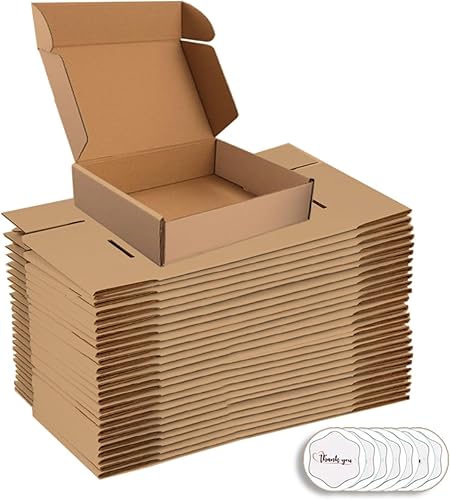 Cajas de envío de 9 x 6 x 4 pulgadas cajas de envío para pequeñas empresas embalaje de envío cajas de regalo y almacenamiento diario con exquisitas