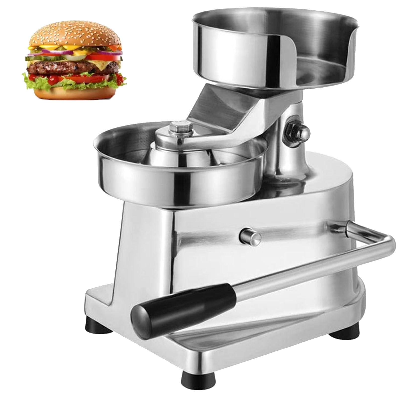 Commercial Burger Patty Maker Machine, Heavy Duty Burger Press 13cm